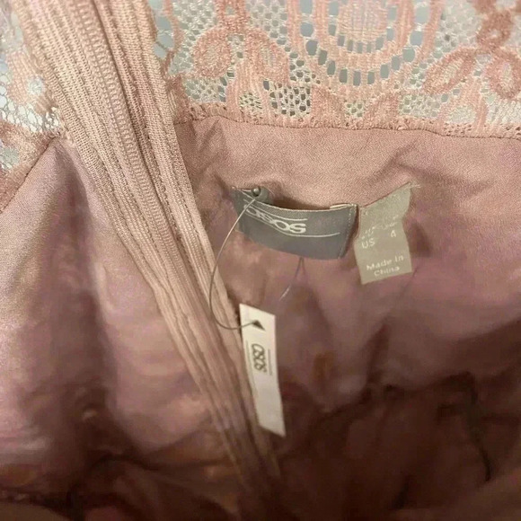 NWT ASOS DESIGN Premium Lace Mini Skater Dress - Picture 8 of 9